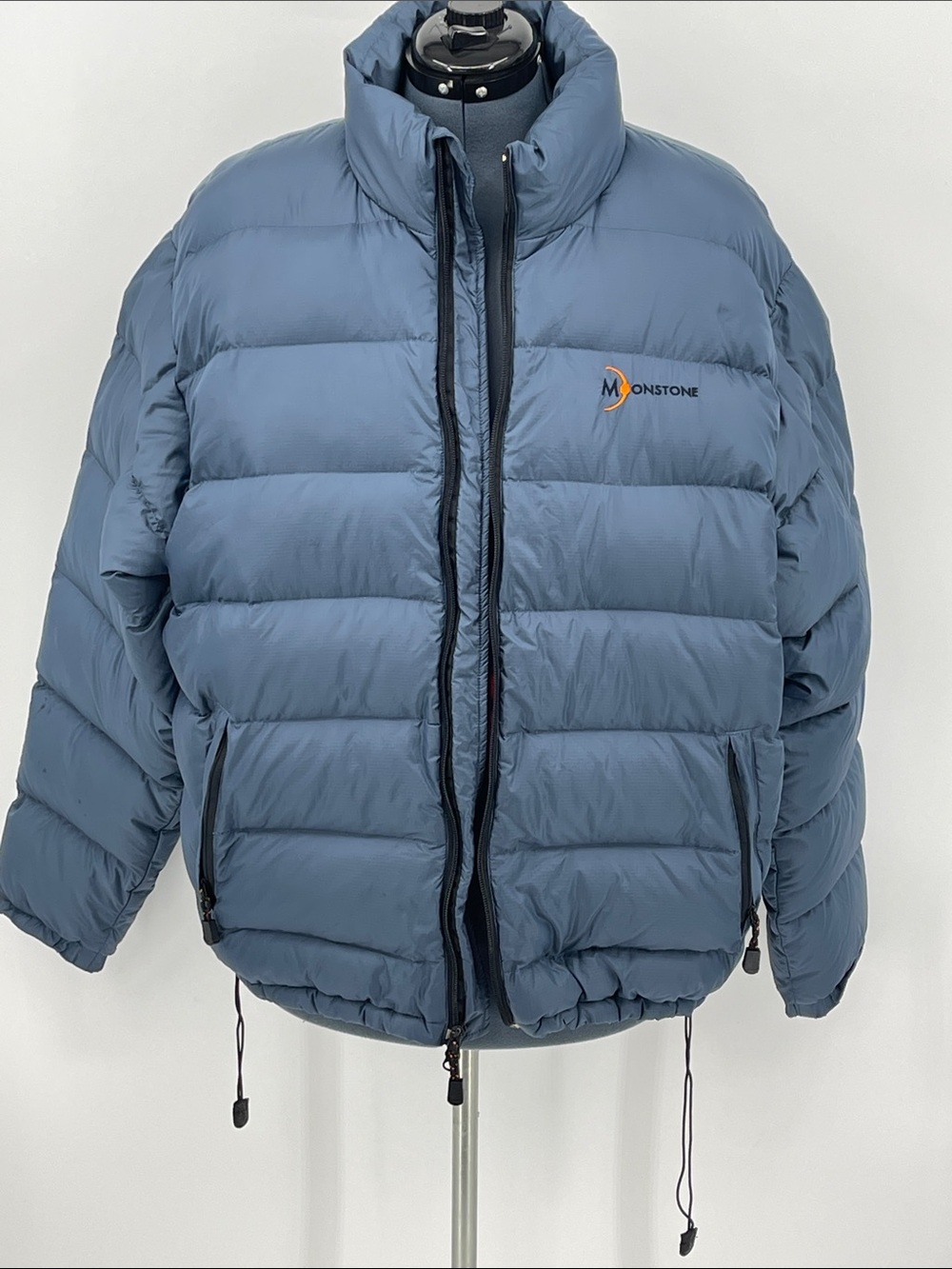 MOONSTONE Men's Blue Insulated Puffer Jacket SIZE L. Couple tiny spots. See pho.